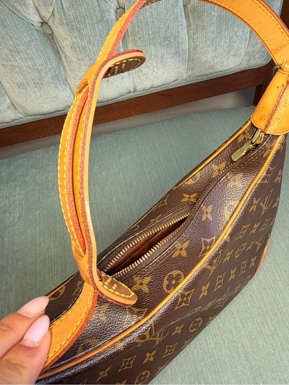 Louis Vuitton Vintage Boulogne Brown Monogram Canvas Shoulder Bag - Classic LV - Picture 13 of 16